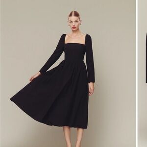 Reformation Elly Dress in Black size 4